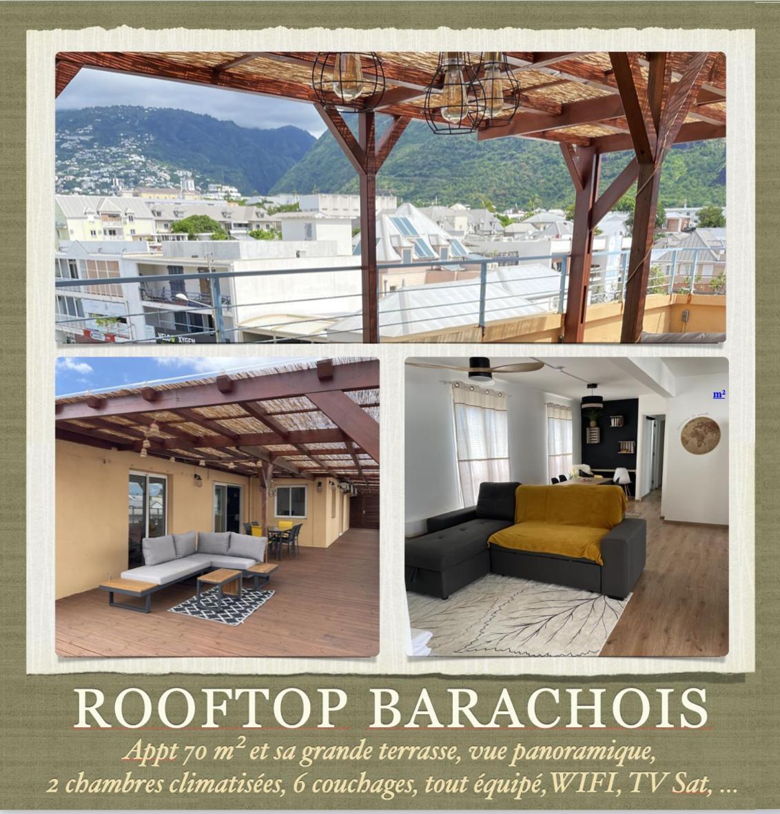 Rare ! Spacieux T3 En Roof-Top Au Barachois - 2 Ch Climatisees - 6 Couchages - Proche Aeroport Saint-Denis Buitenkant foto